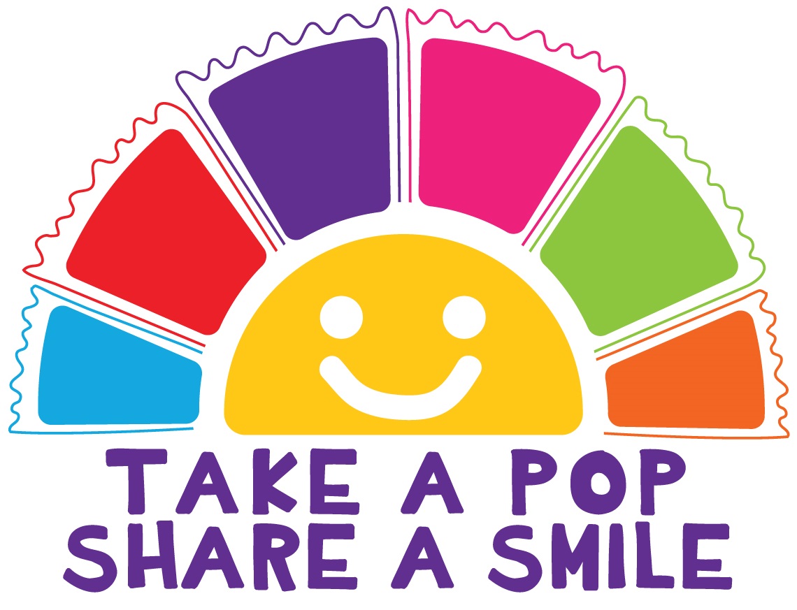 Take a Pop, Share a Smile Logo