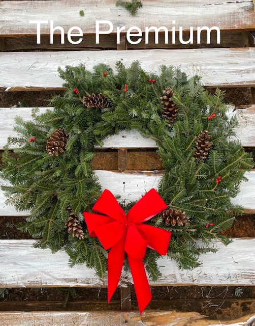 Premium Fraser Fir Wreath (2 sizes)