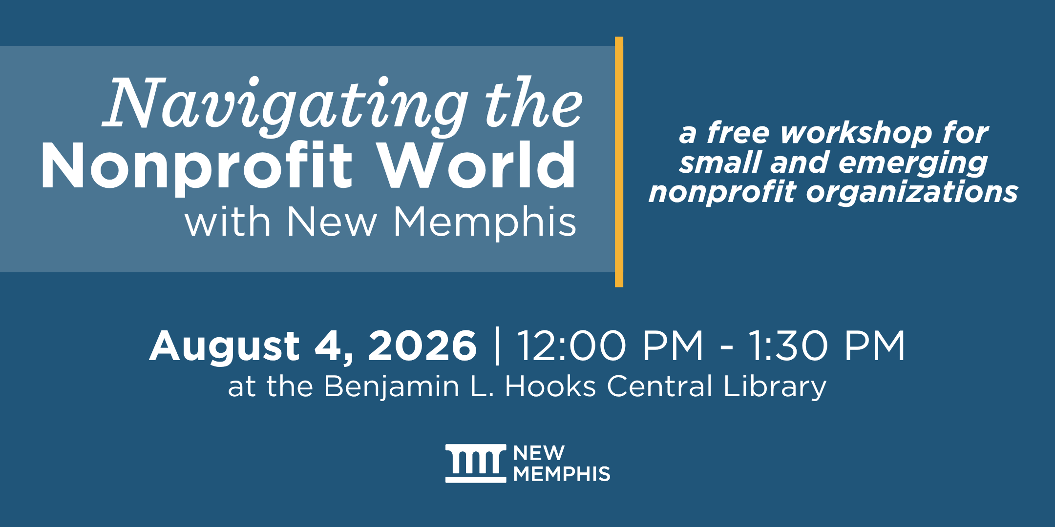 Navigating the Nonprofit World August 4