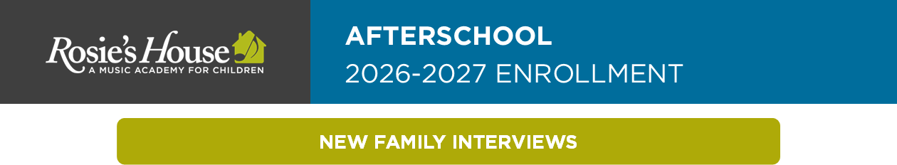 Rosie's House New Family Interviews