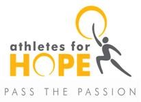 Athletes For Hope logo with small figure
