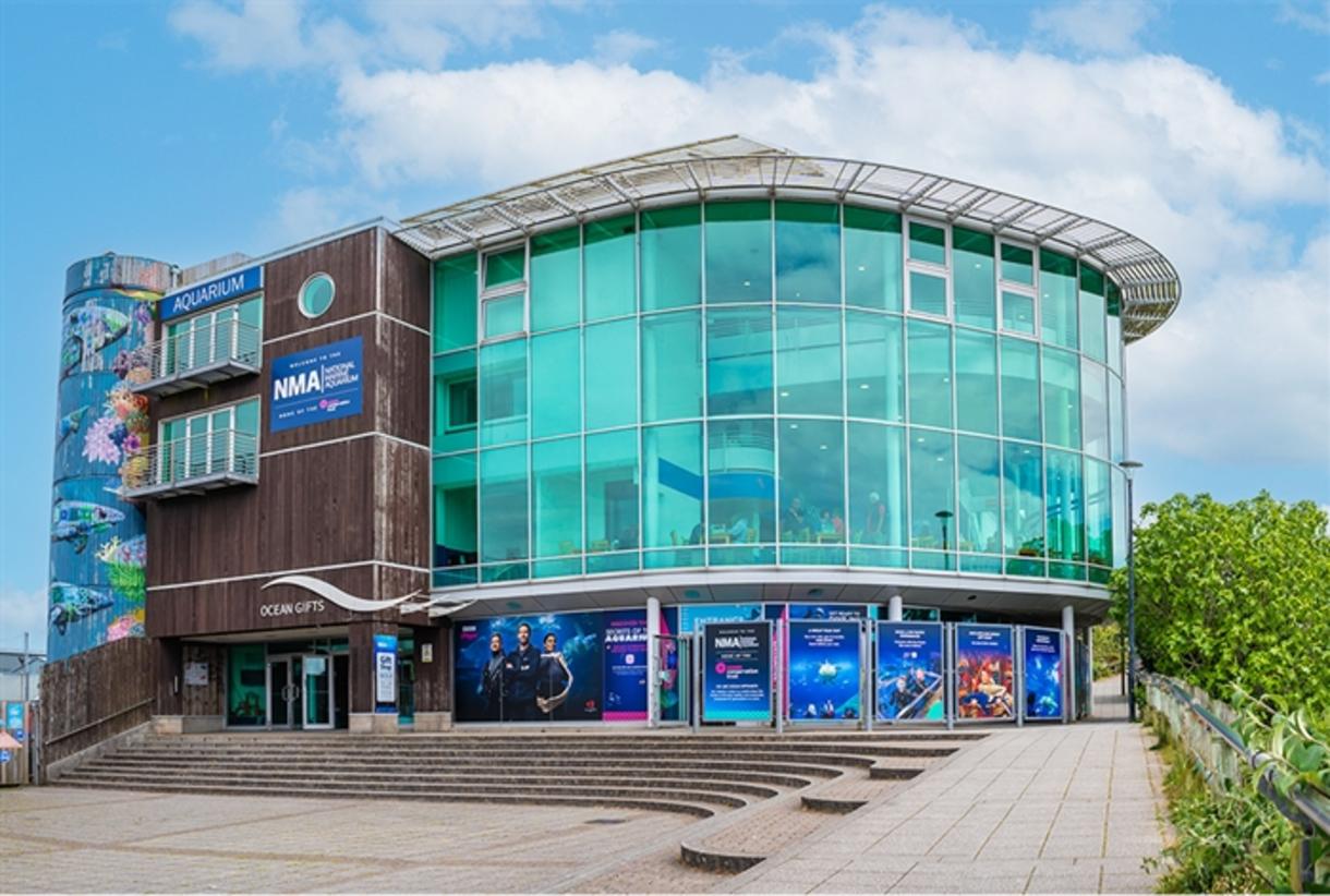 Outside of National Marine Aquarium Plymouth