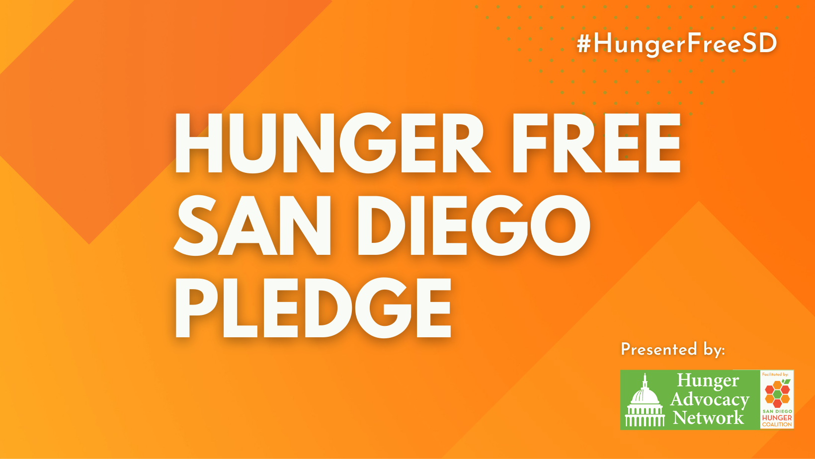 Hunger Awareness Month September 2021 #HungerFreeSD Presented by Hunger Advocacy Network