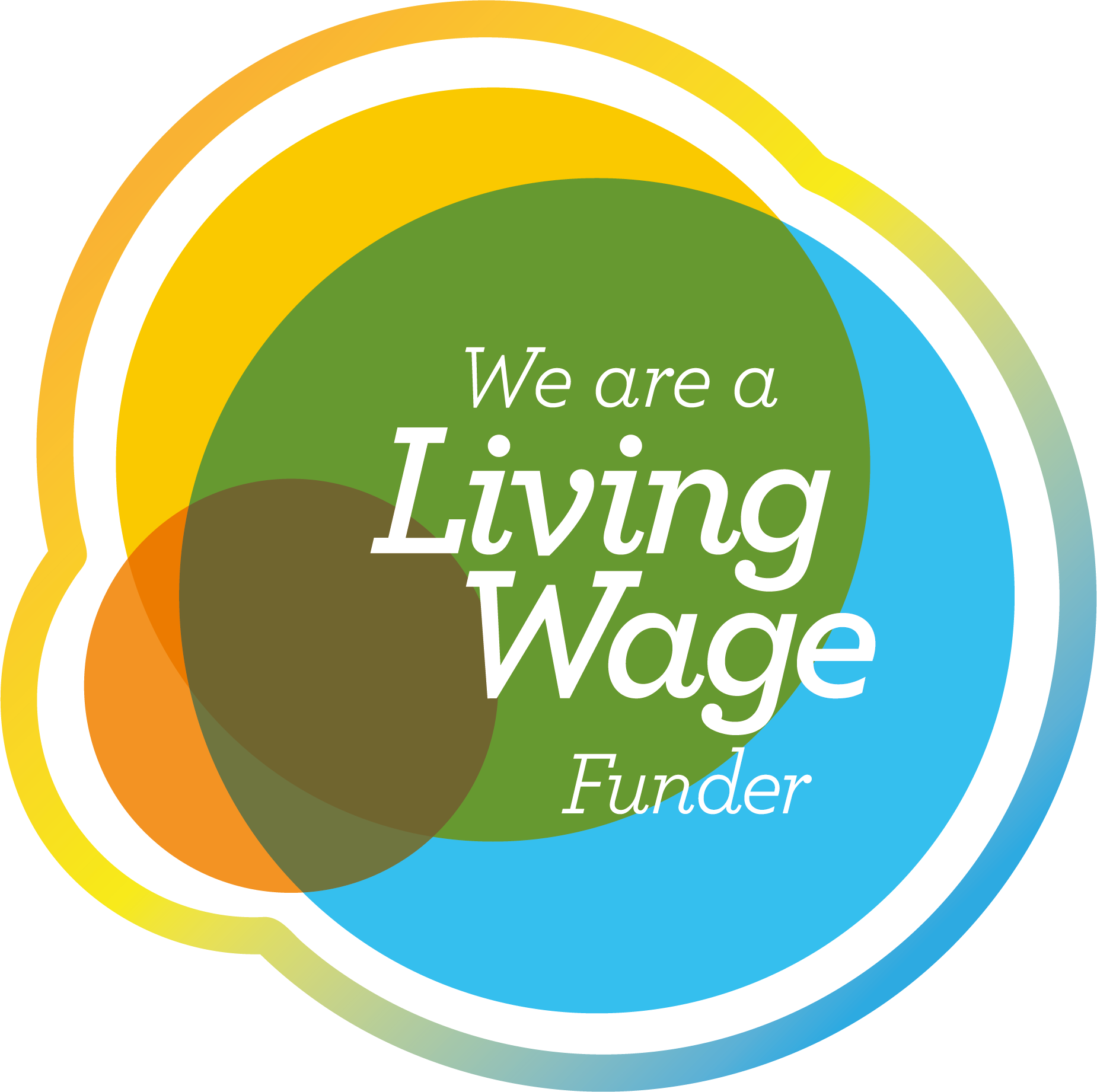 We Are A Living Wage Funder Logo