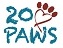 20 paws logo