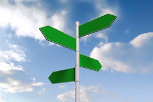 Put directional signs up and take down