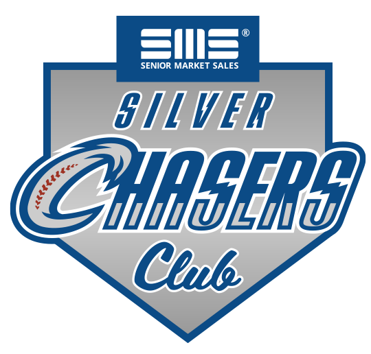 Silver Chasers Logo Presented by Senior Market Sales