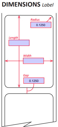 Label Dimensions