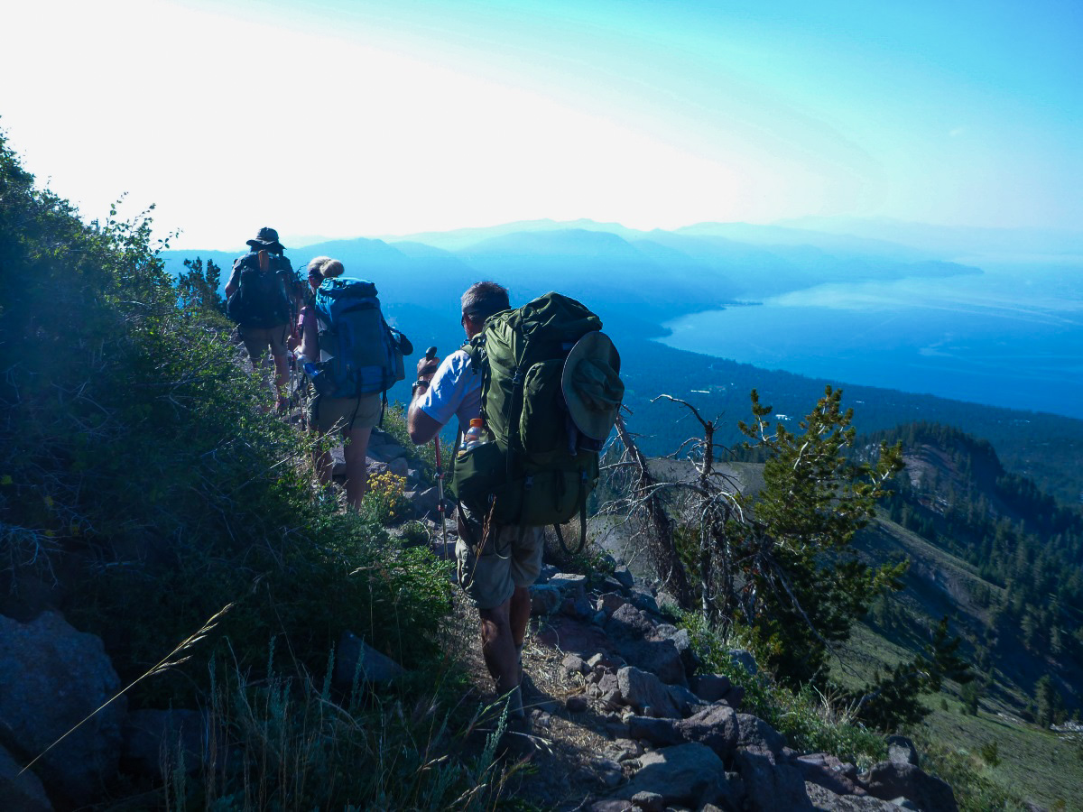 Backpackers in Big Meadow