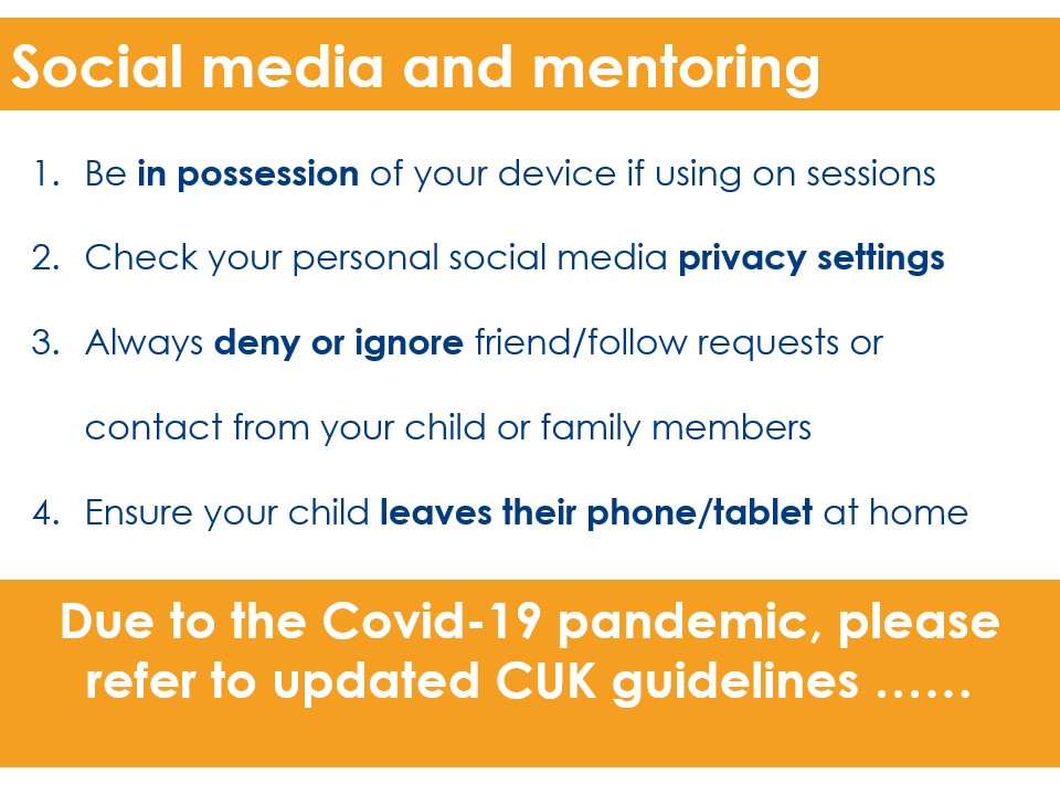 Safeguarding - Social Media and Mentoring slide