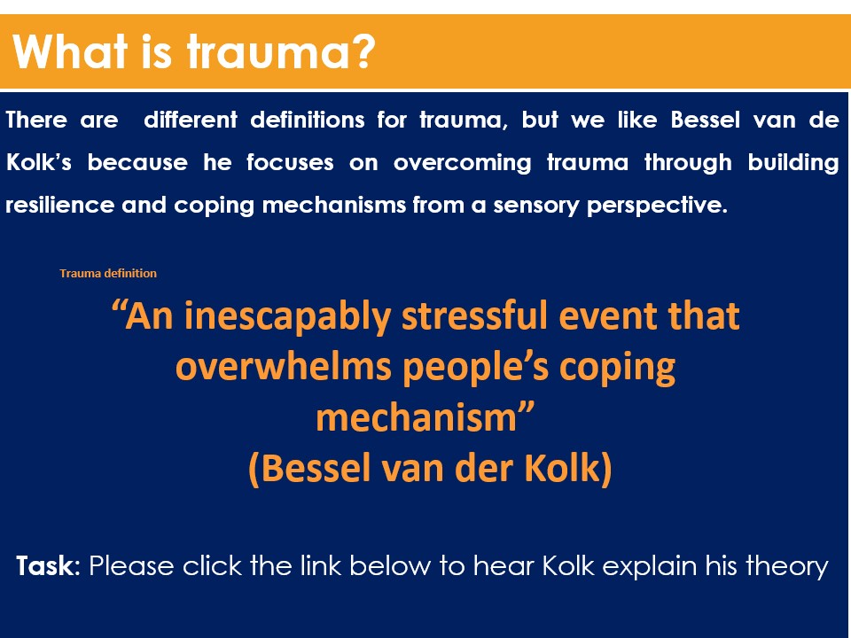Safeguarding - What is Trauma slide
