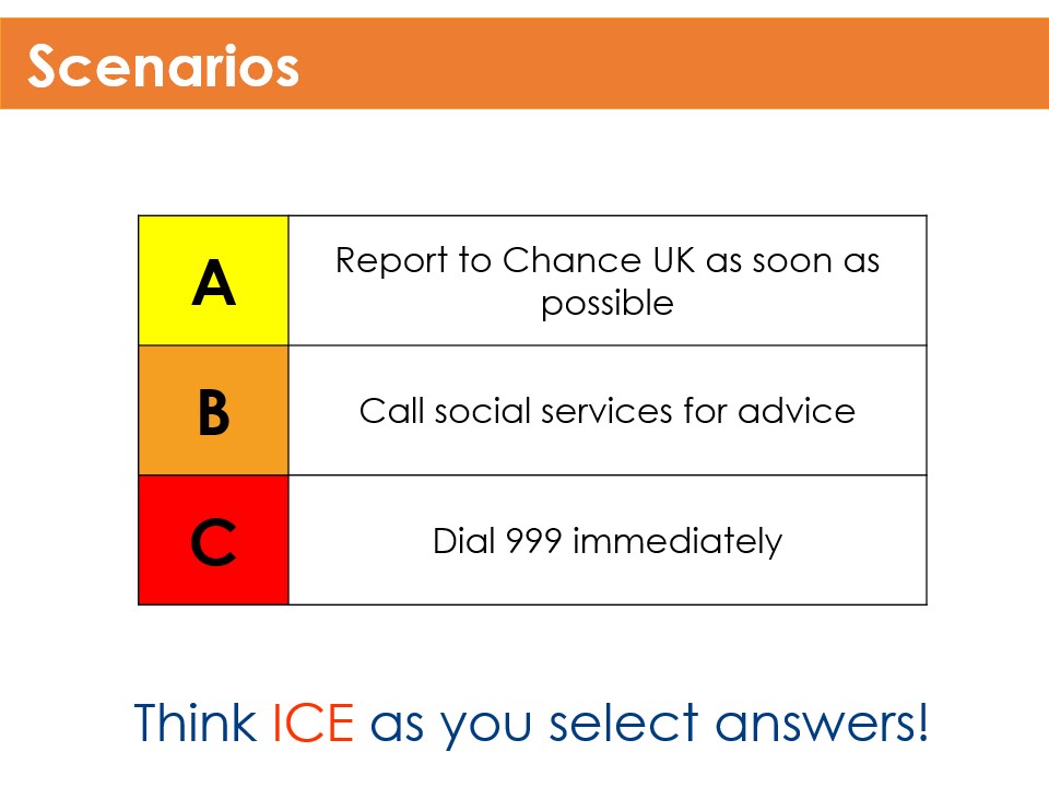 Safeguarding - ICE Responses 2 slide