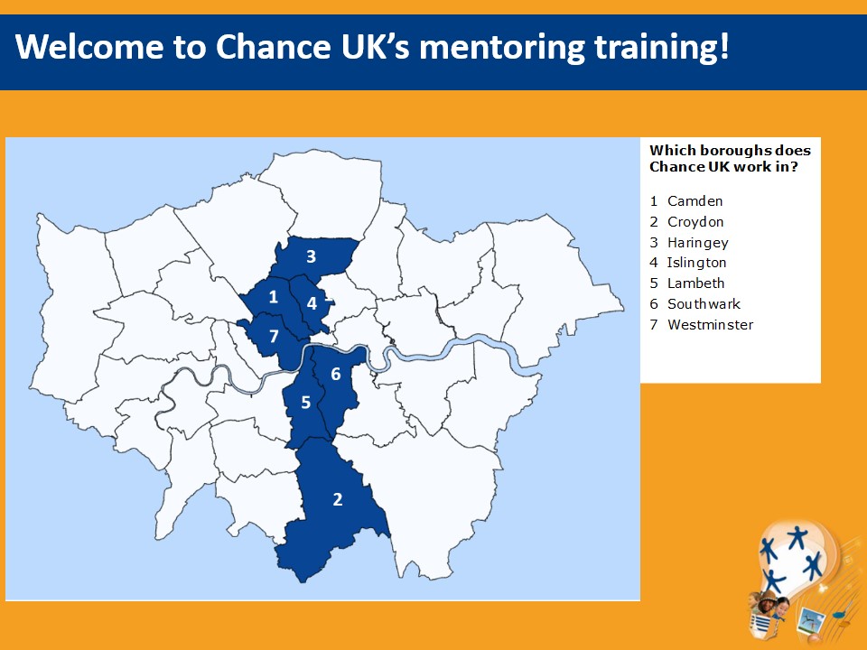 Welcome to Chance UK Virtual Training CUK Borough Slide