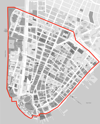 Lower Manhattan Map