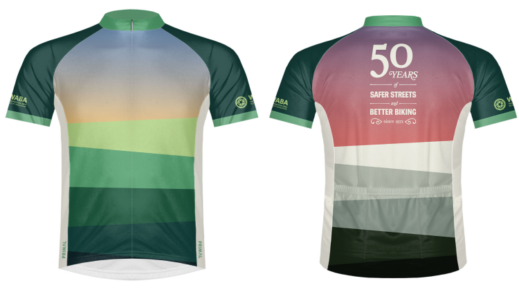 50th Anniversary Jersey "50 Years of Safer Streets and Better Bicycling"