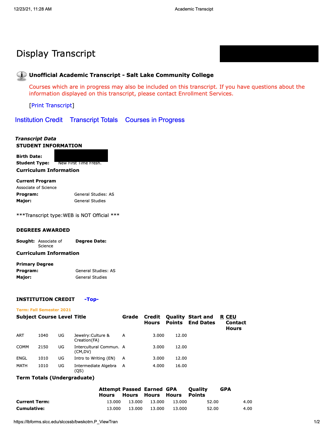 1R Required Documents SLCC Scholar (Spring 2023)