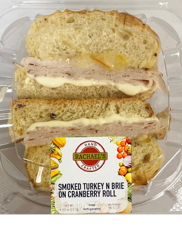 SMOKED TURKEY N BRIE ON CRANBERRY ROLL