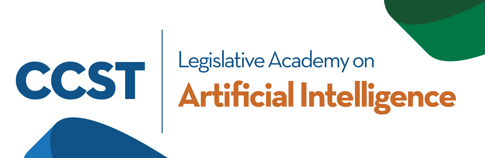 CCST ST Week logo in blue and orange with the California Capitol in blue