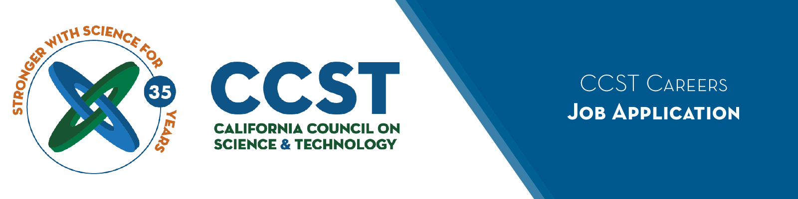 Banner with CCST logo that says CCST Careers Job Application