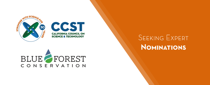 CCST and Blue Forest logos on white background