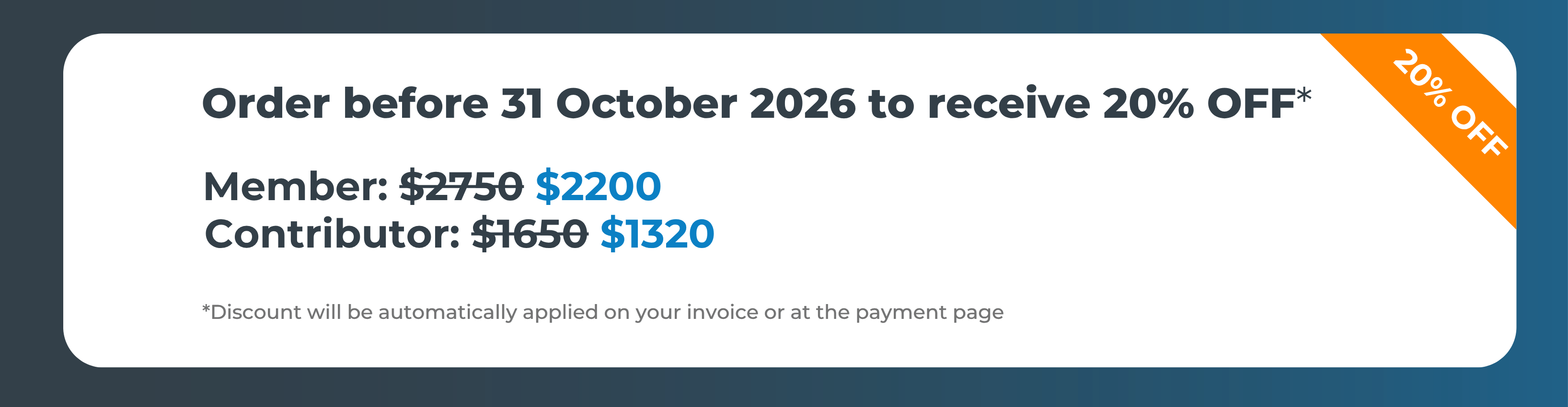 NSS Member October 2026 Offer