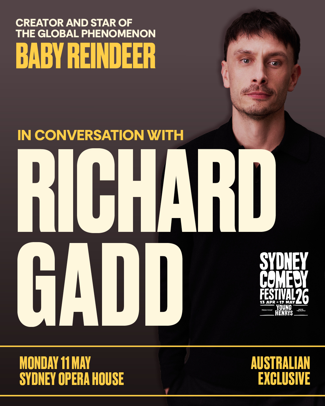 Register for presale access to Richard Gadd In Conversation