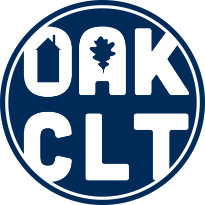 OakCLT Logo with blue text