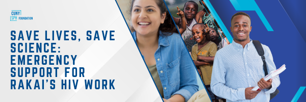 Header with title: Save Lives, Save Science: Emergency Support for Rakai's HIV Work