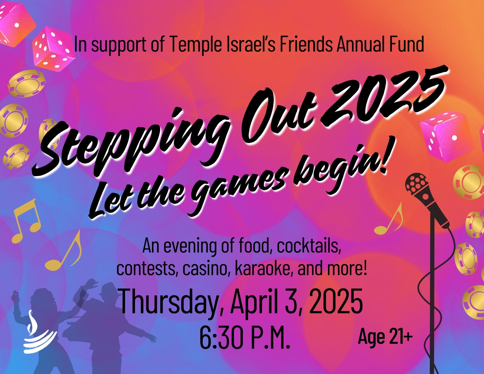 Stepping Out 2025 invitation