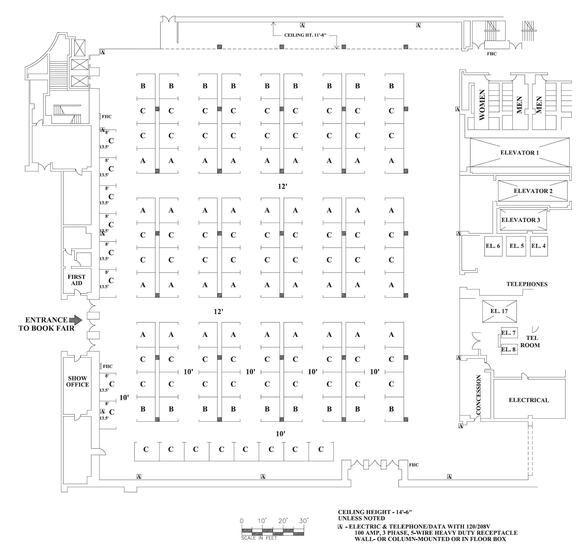 Hynes Convention Center Hall A Exhibitor Floor Plan