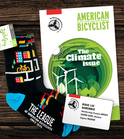 Bicycle Friendly America magazine, Membership Card, League Socks