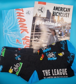 Bicycle Friendly America magazine, Membership Card, League Socks