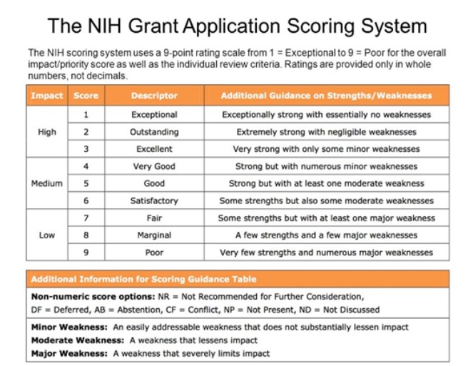 Reviewer Guidance and Chart for Scoring