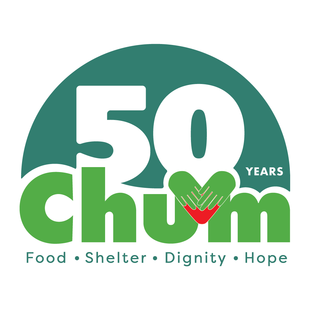 Chum 50th anniversary logo