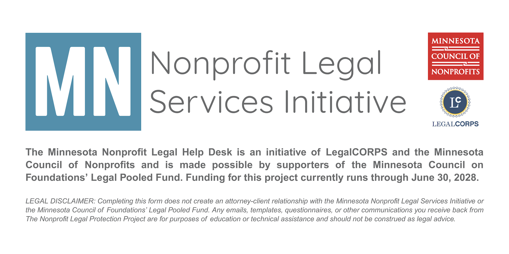LegalCORPS Minnesota Council For Nonprofits Header