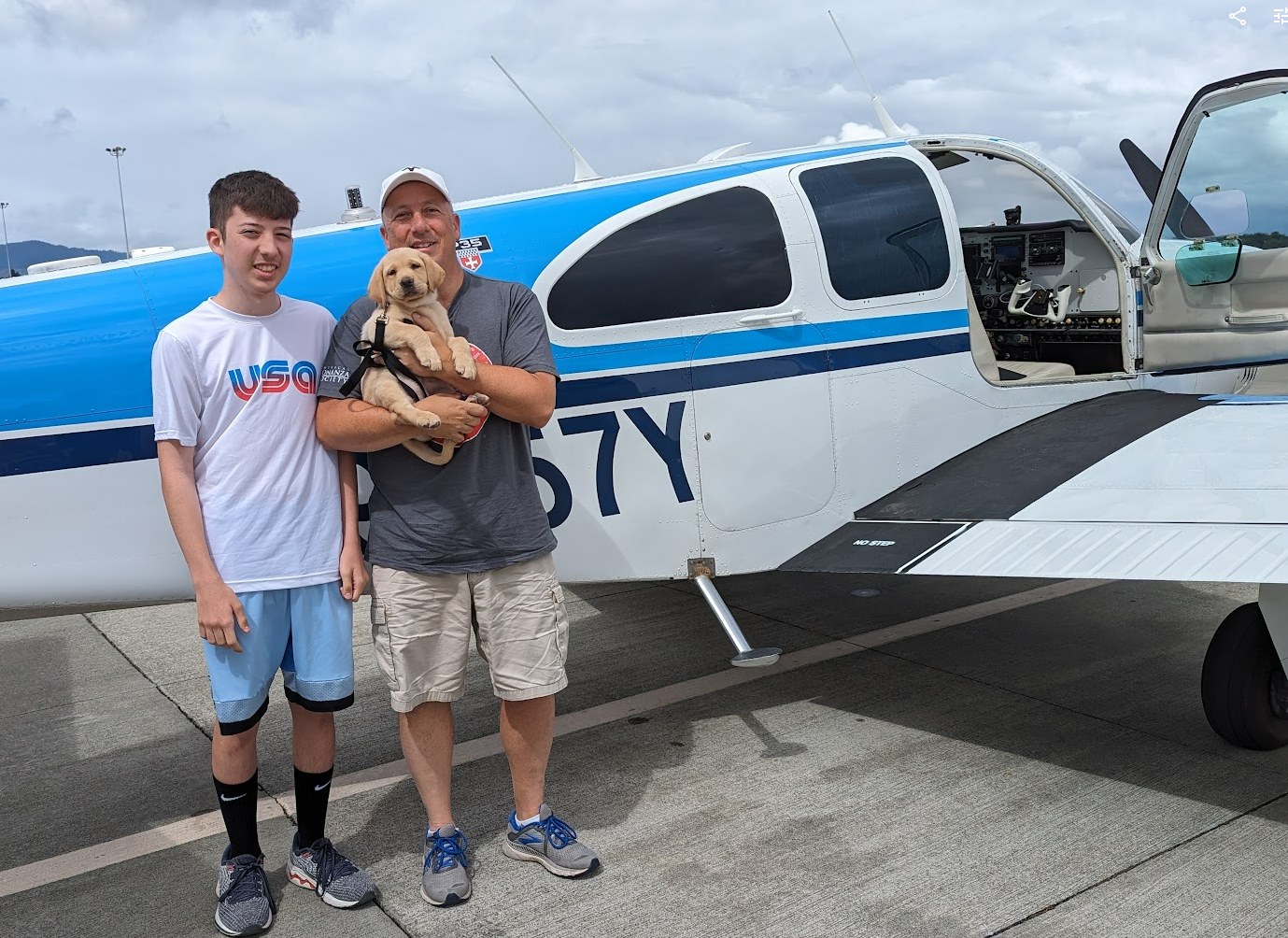 Liberty with Pilot and Son