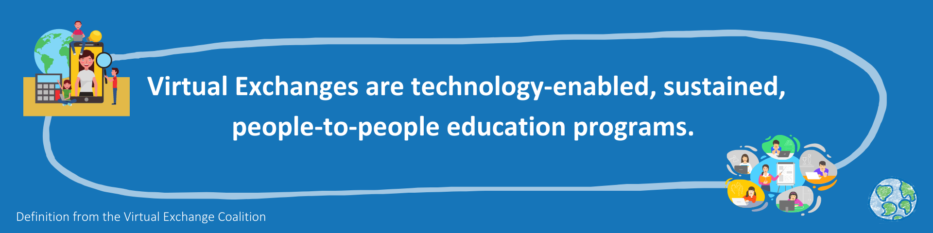 Virtual exchanges are technology-enabled people-to-people education programs