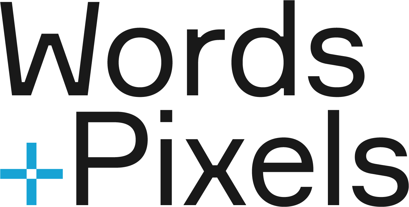 logo for Words + Pixels