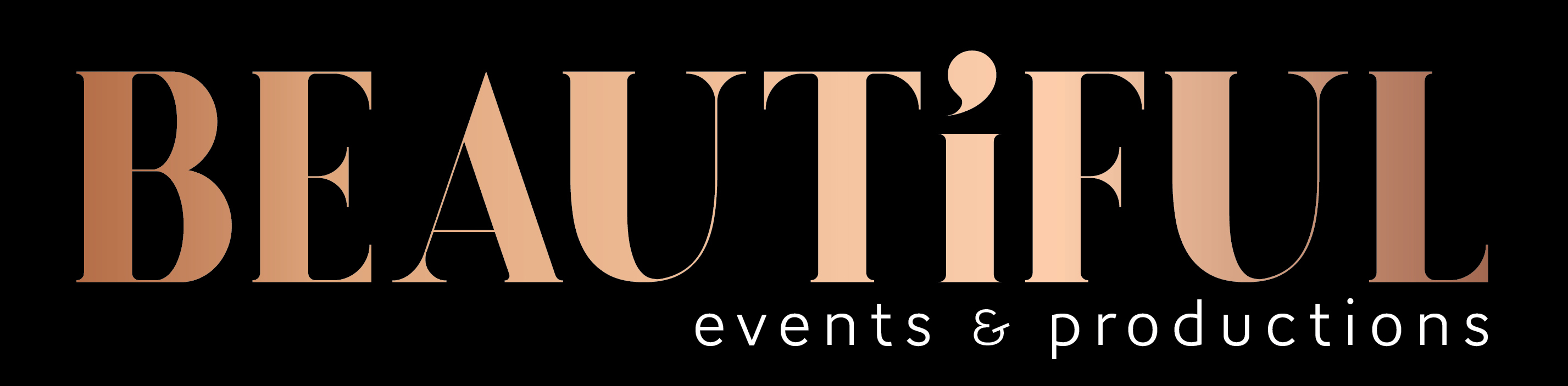 logo for Beautiful Events and Productions