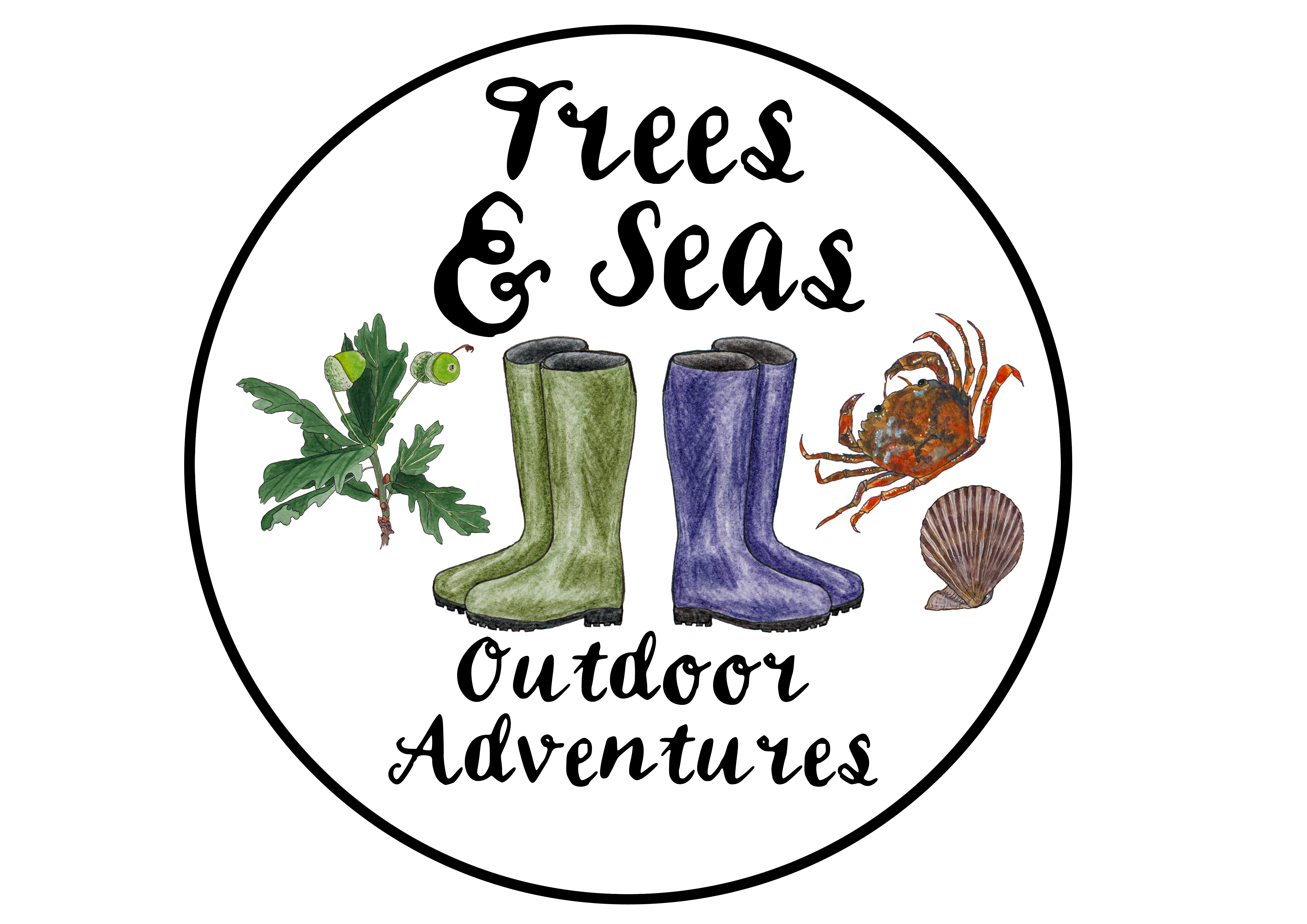 logo for Trees and Seas Outdoor Adventures