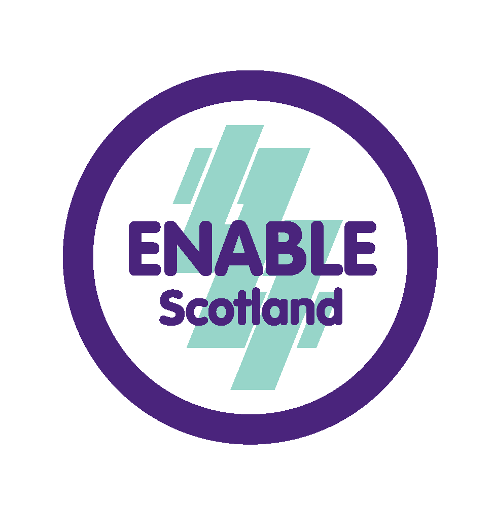 logo for ENABLE Scotland (Leading the Way)
