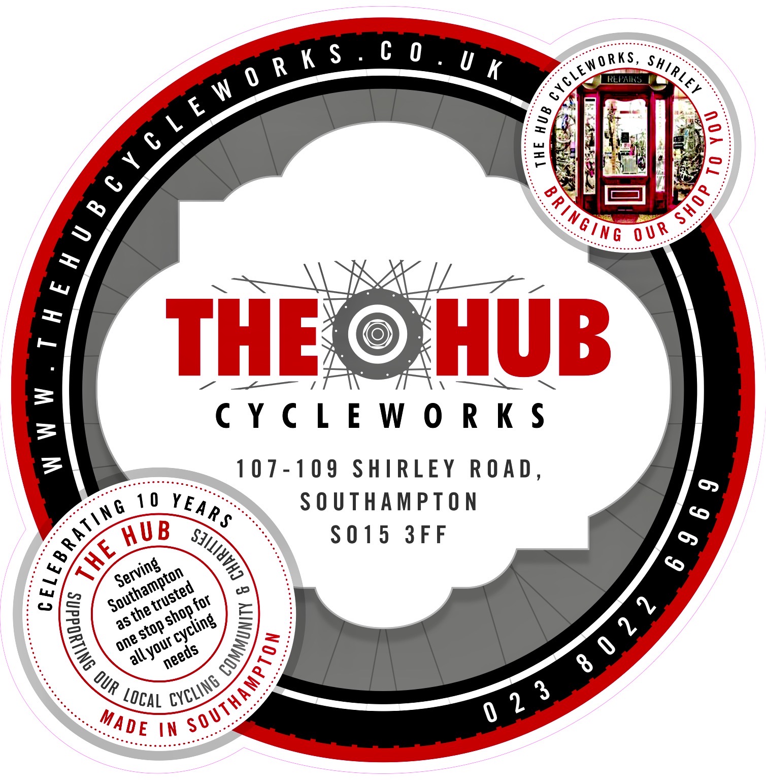 logo for The Hub Cycleworks
