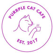 logo for Purrple Cat Cafe
