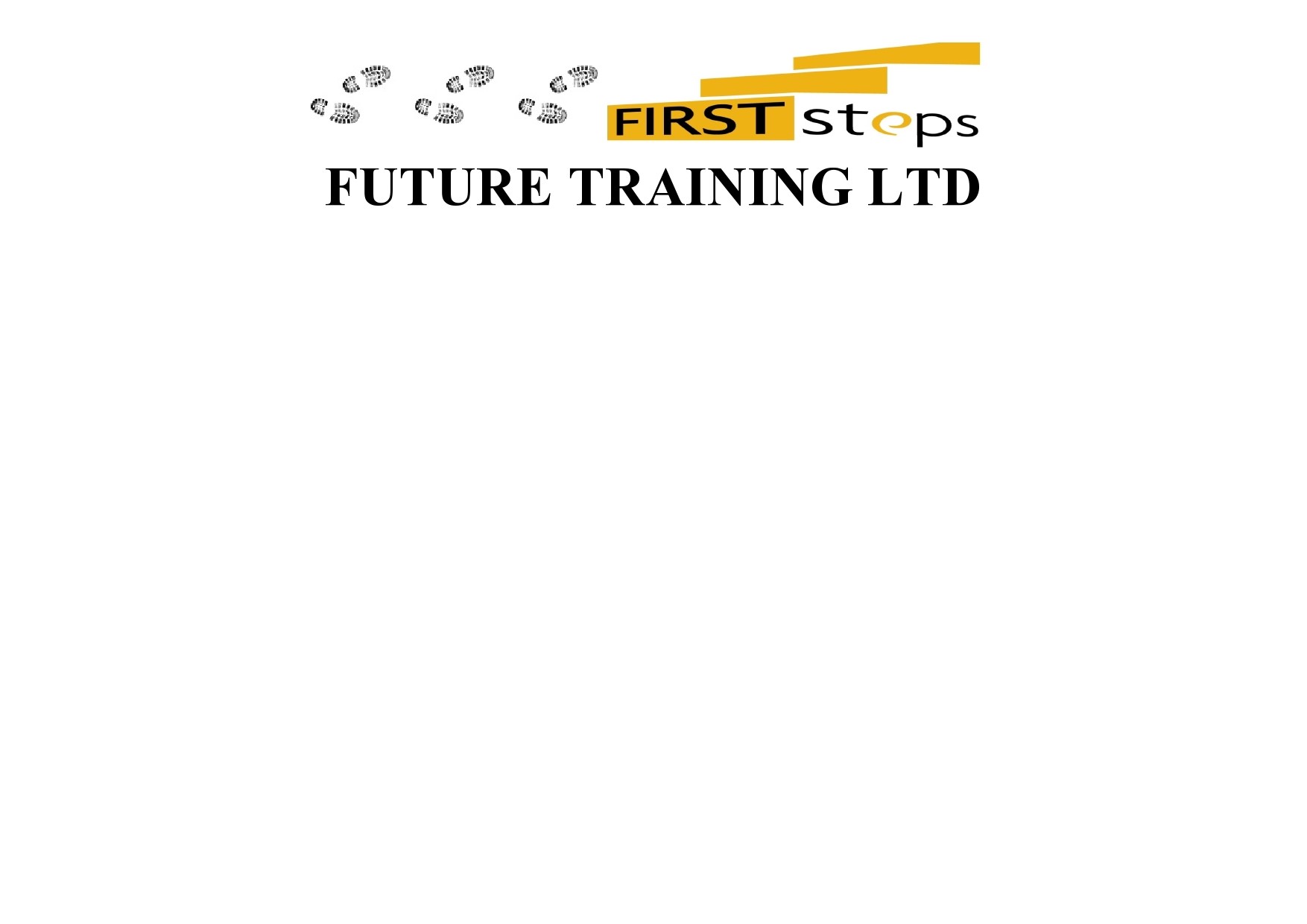 logo for First Steps Future Training
