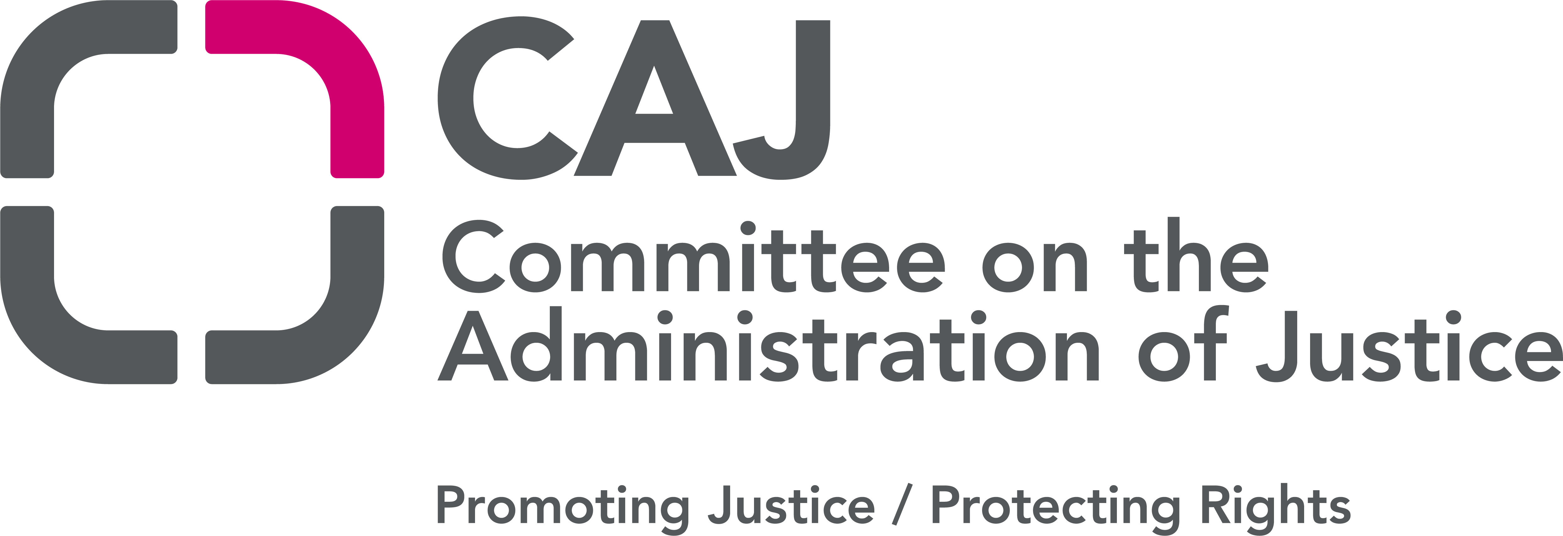 logo for Committee on the Administration of Justice (CAJ)