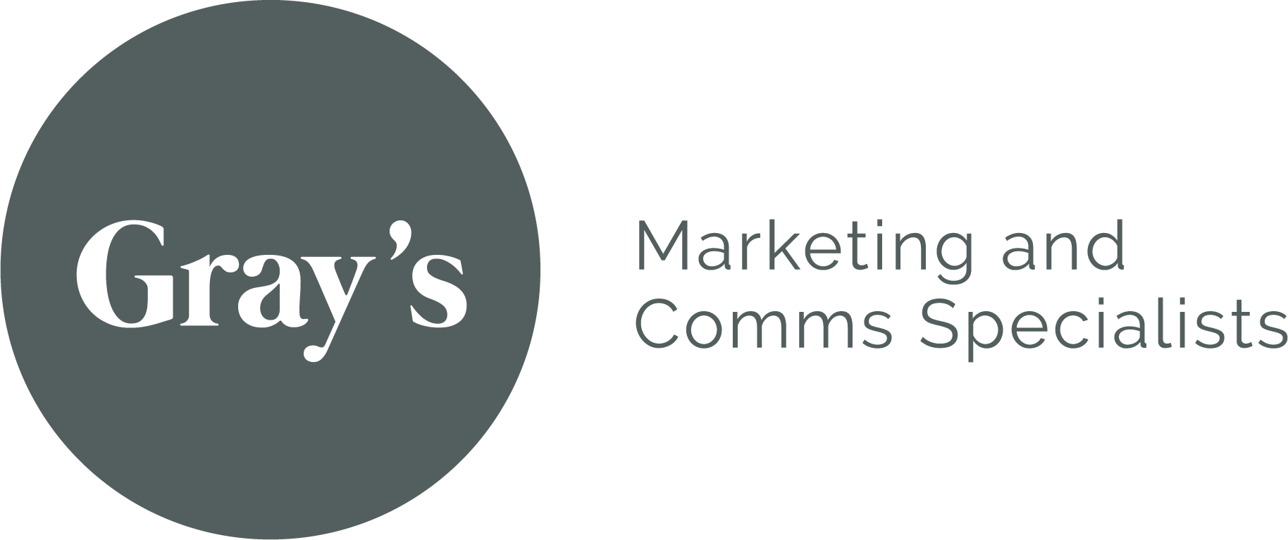logo for Gray's Marketing and Comms