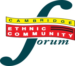 logo for Cambridge Ethnic Community Forum