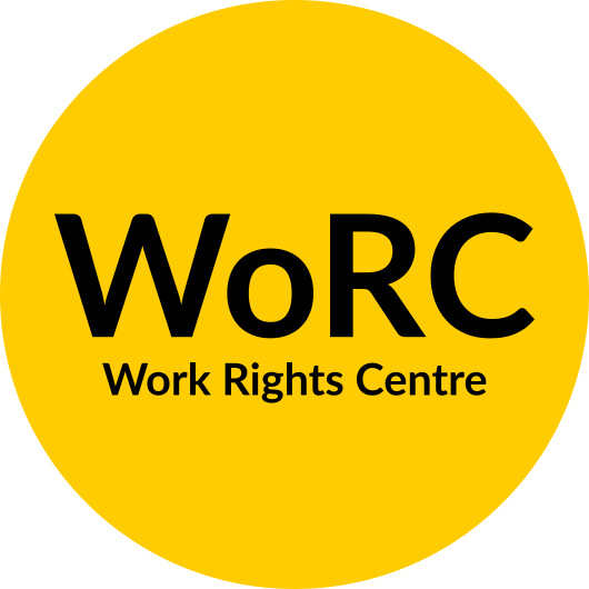 logo for Work Rights Centre (WoRC)