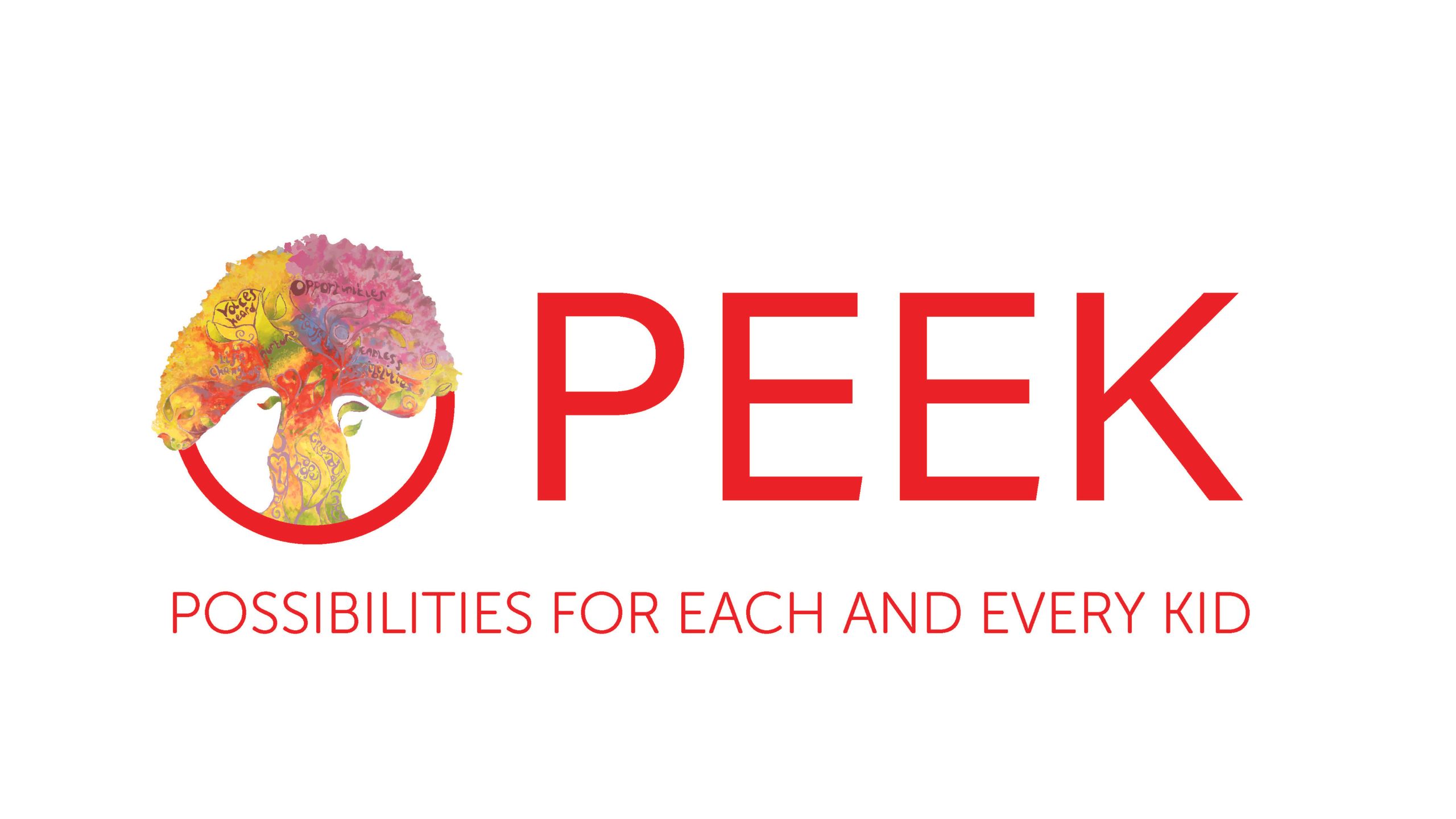 logo for PEEK - Possibilities for Each and Every Kid